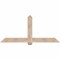 Ekena Millwork Eugene Smooth Timber Gable Bracket, Douglas Fir, 72"W x 33"H x 3 1/2"D x 5 1/2"F, 11/12 Pitch GBW072X33X0406EUG00SDF - alternate 1